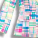 Lauren Ralph Lauren Patchwork Plaid Pastel Print Blazer Women’s Size Small 90s