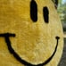 SMILEY CIRCLE RUG,Handmade Yellow Rug, Minimalist Home Decor,Room Decor Rug