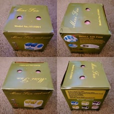 (4) MINI PERFUME TURBINE FANS
