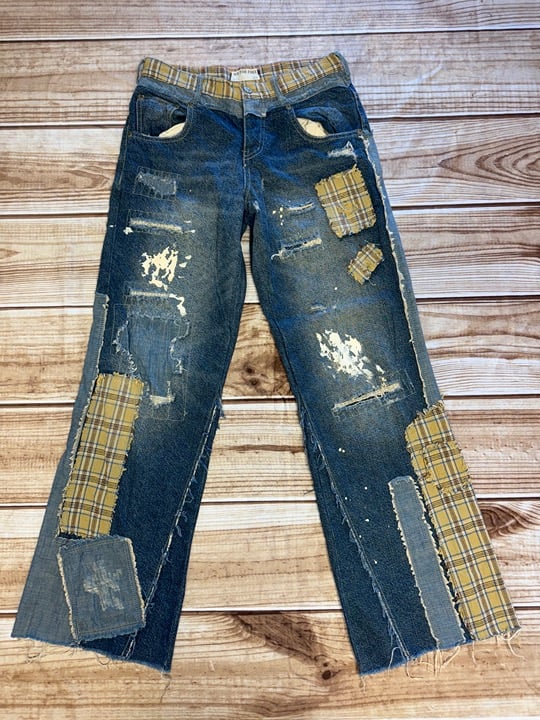 Free People Gemini Patched Pull-On Jeans Size 26