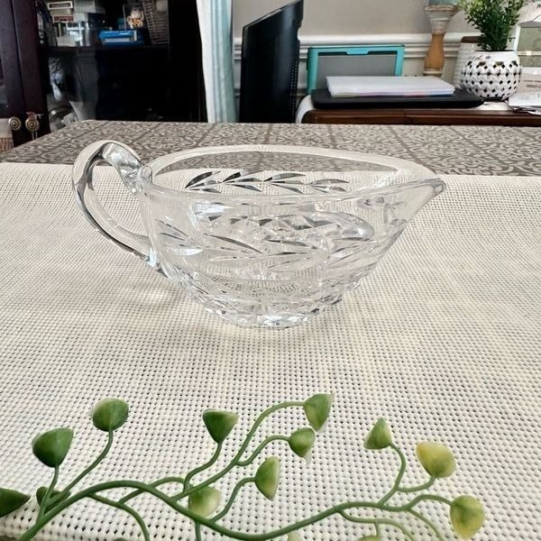 Waterford Crystal Vintage Glandore Gravy Boat Sauce Dish Serving ware