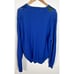Lyle & Scott Men's 100% Combed Cotton V-Neck Sweater Blue/Green Argyle • Large
