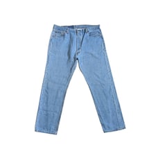 Vintage Y2K Levi 501 Jeans Light Wash Blue Denim Button Fly Mens 40 Pants Baggy