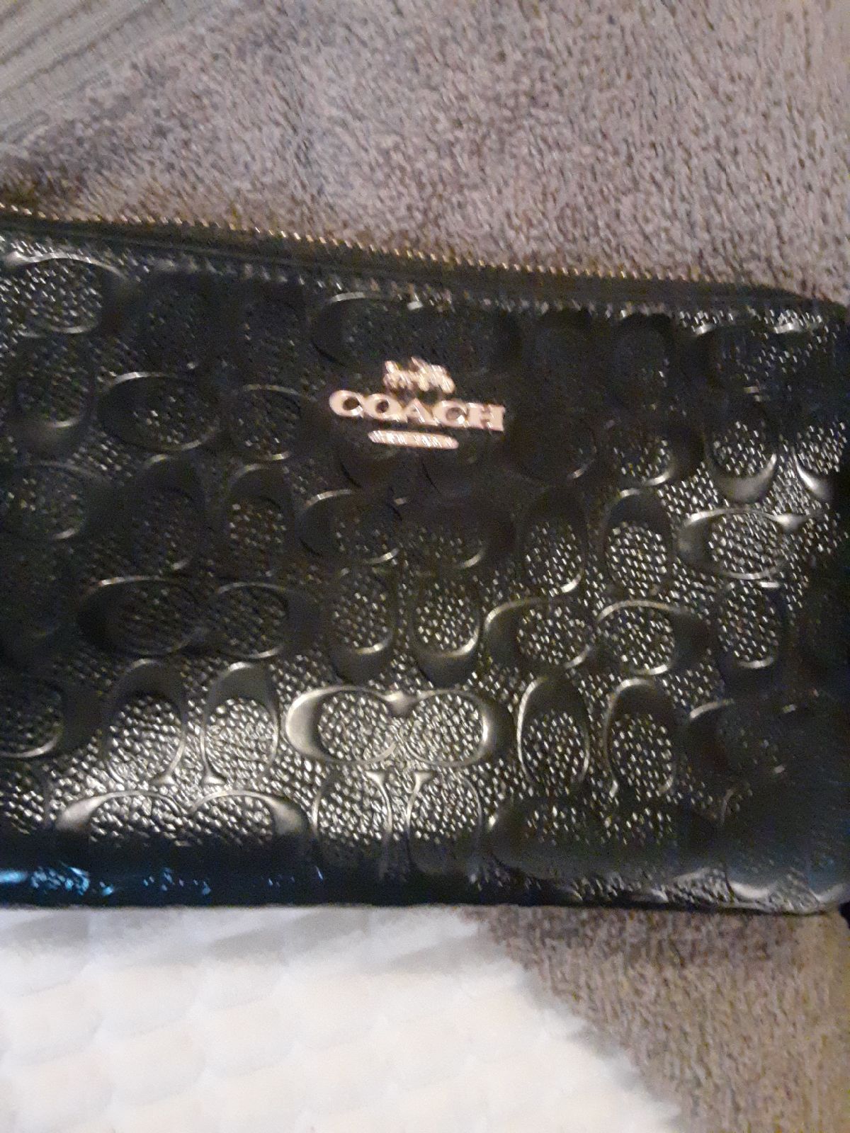 Coach black wallets for women
