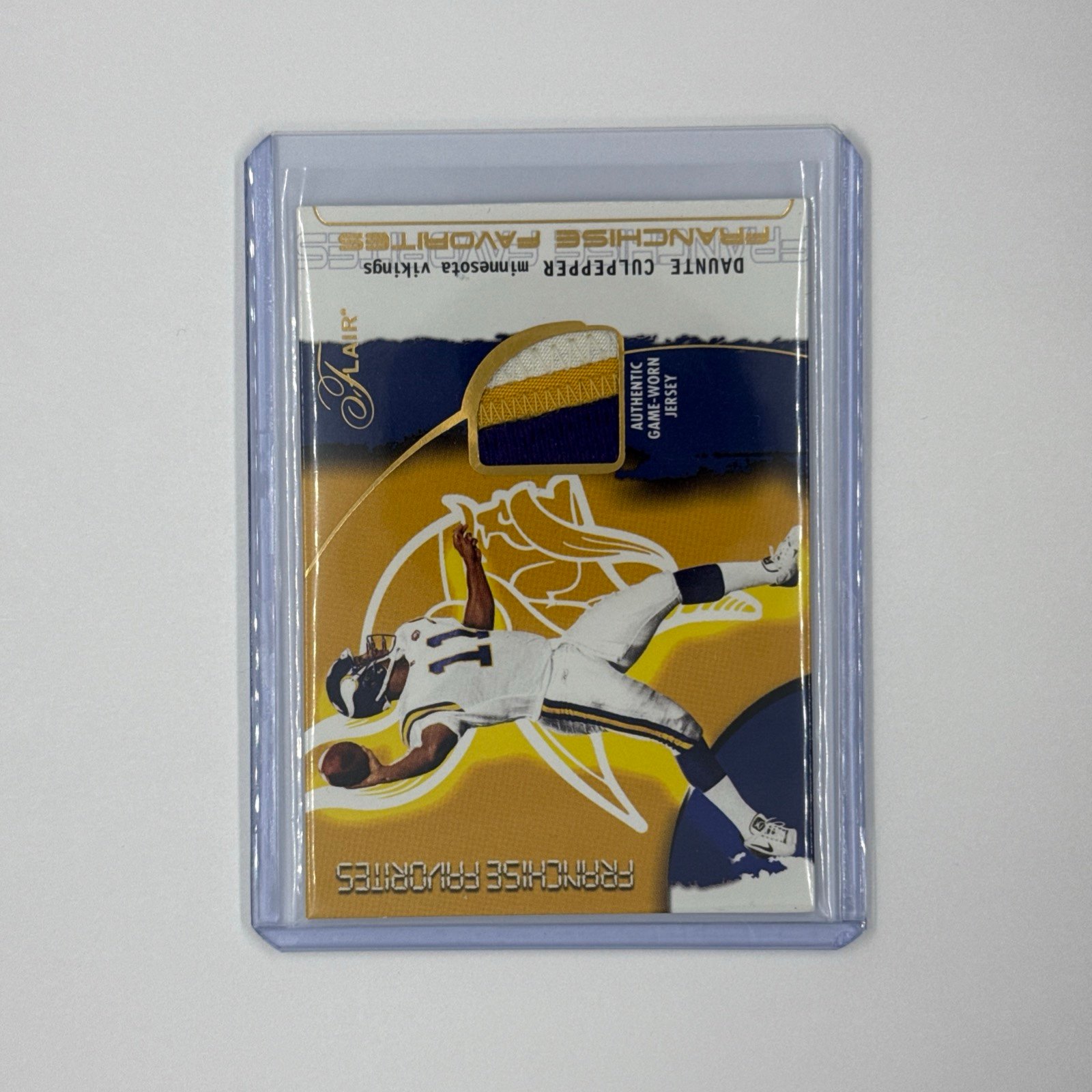 2002 Fleer Flair Franchise Favorites Game-Used Patch Daunte Culpepper Vikings