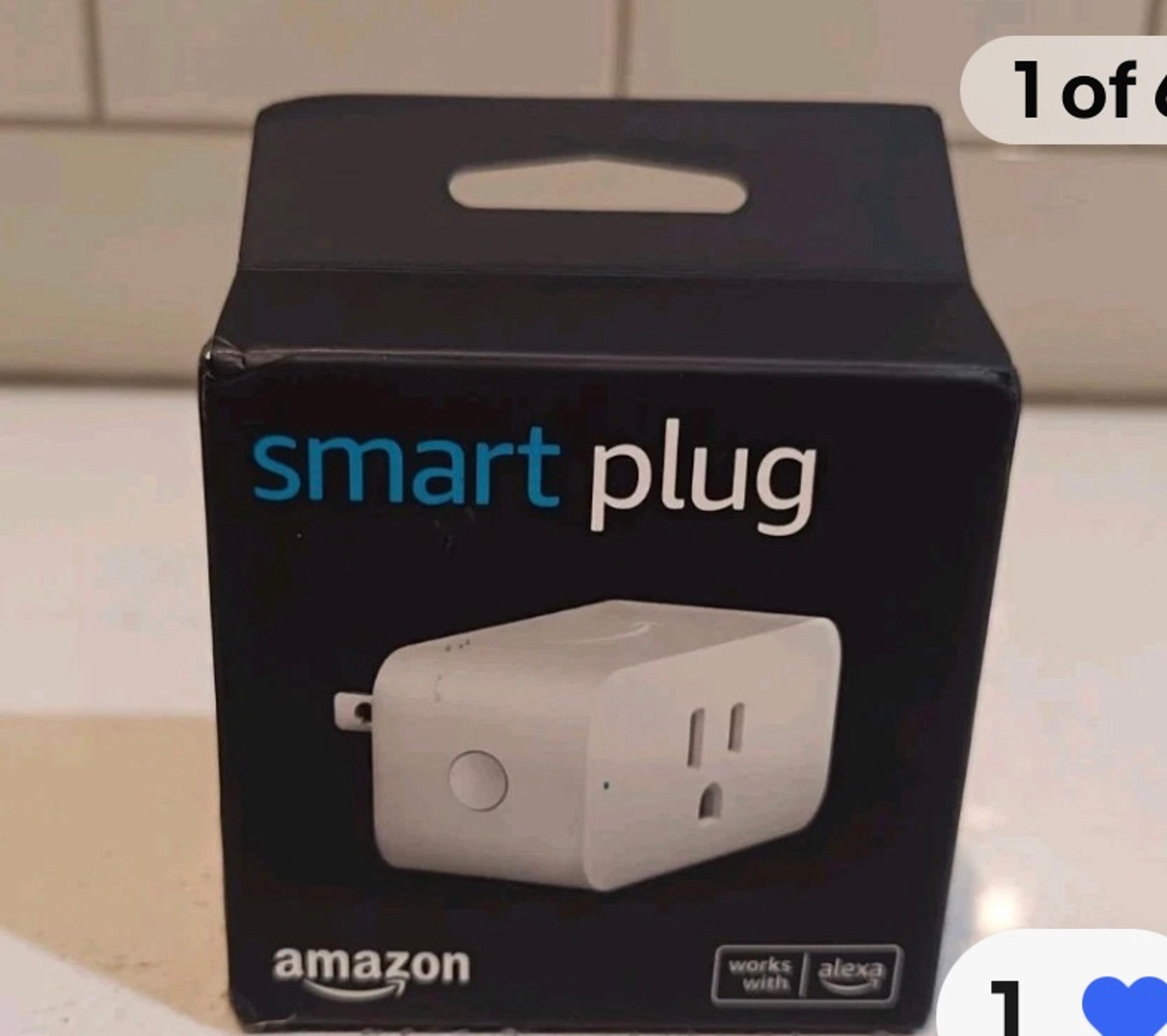 Smart Plug Amazon Works With Alexa Model 80211 b/g/n  3 Prong Socket - NIB