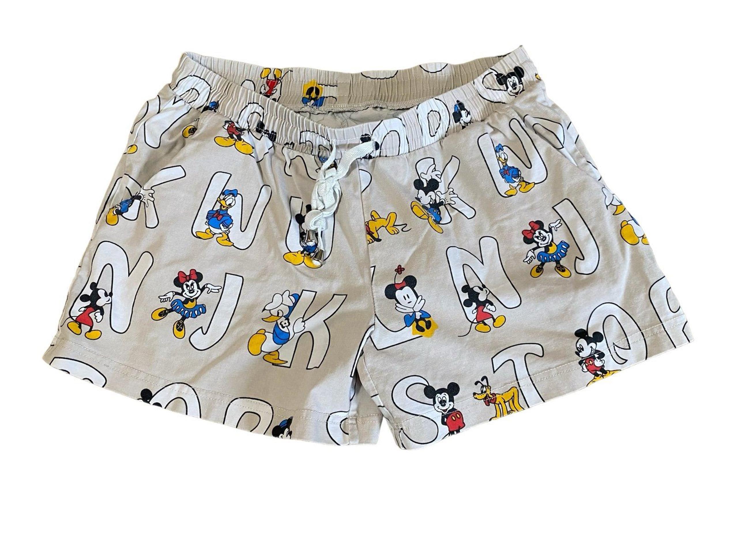 Mickey Mouse alphabet pajama shorts