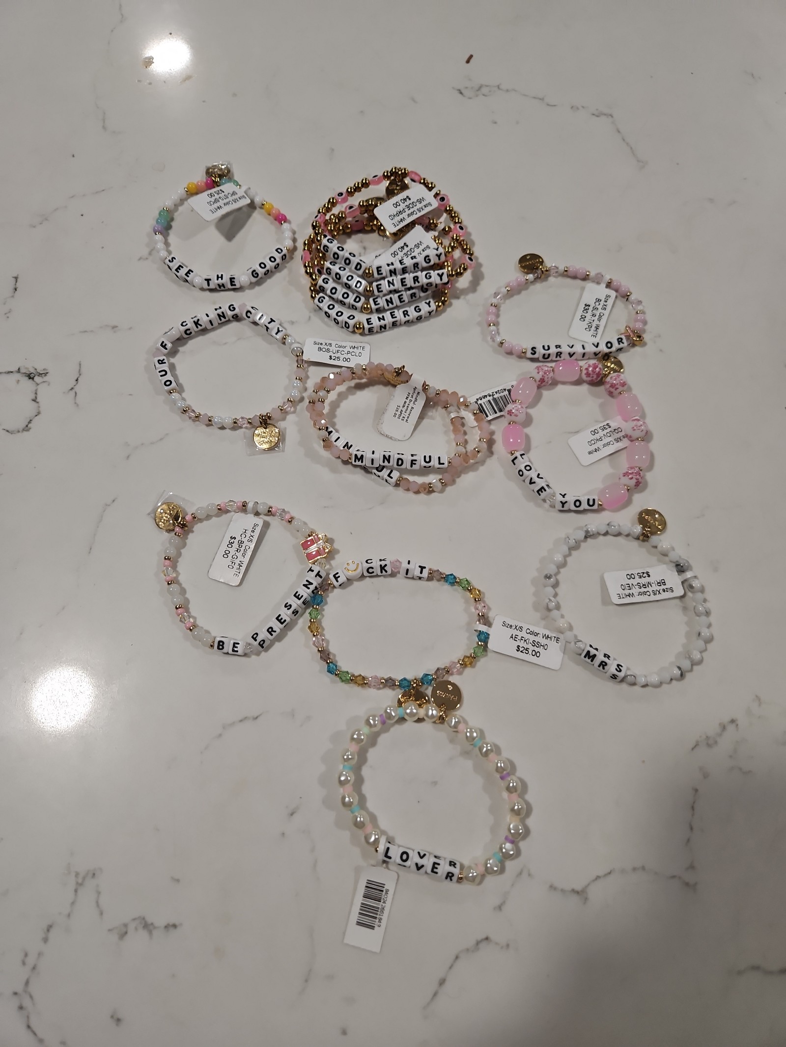 XS BUY 1 @ 19 BUY 2 @ 17 EACH BUY 3 @ 15 EACH BUY 5 @ 13 EACH BUY 10 @ 10 E