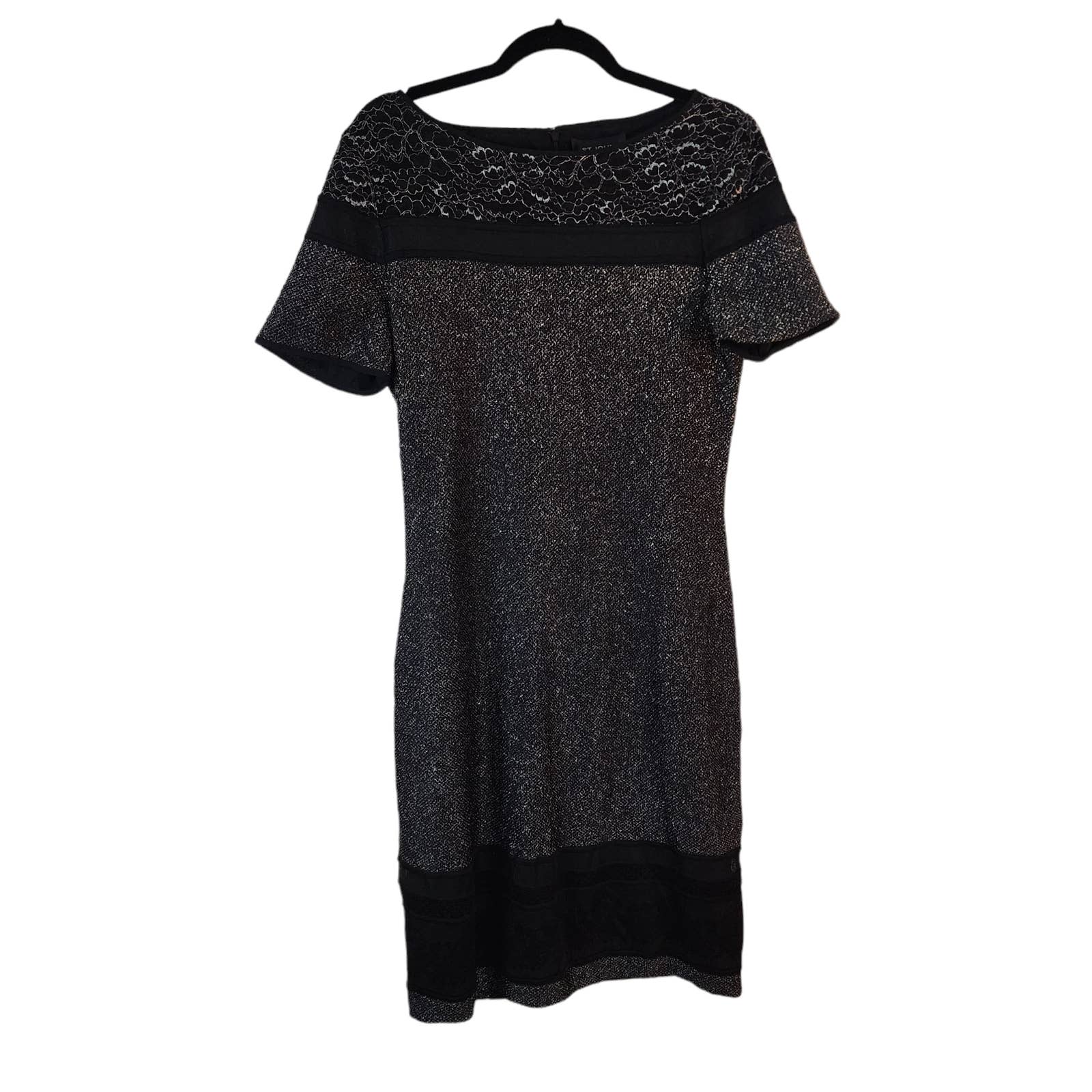 New ST. JOHN Bateau Neckline Midi Length Dress size 12 nwt