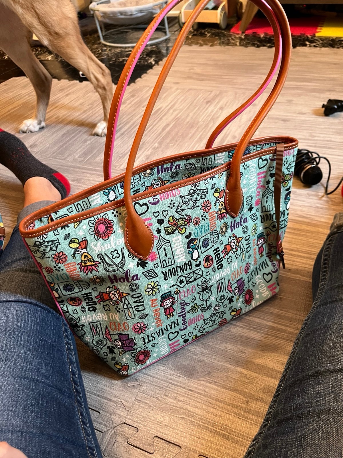 Dooney and Bourke It’s a Small World Tote