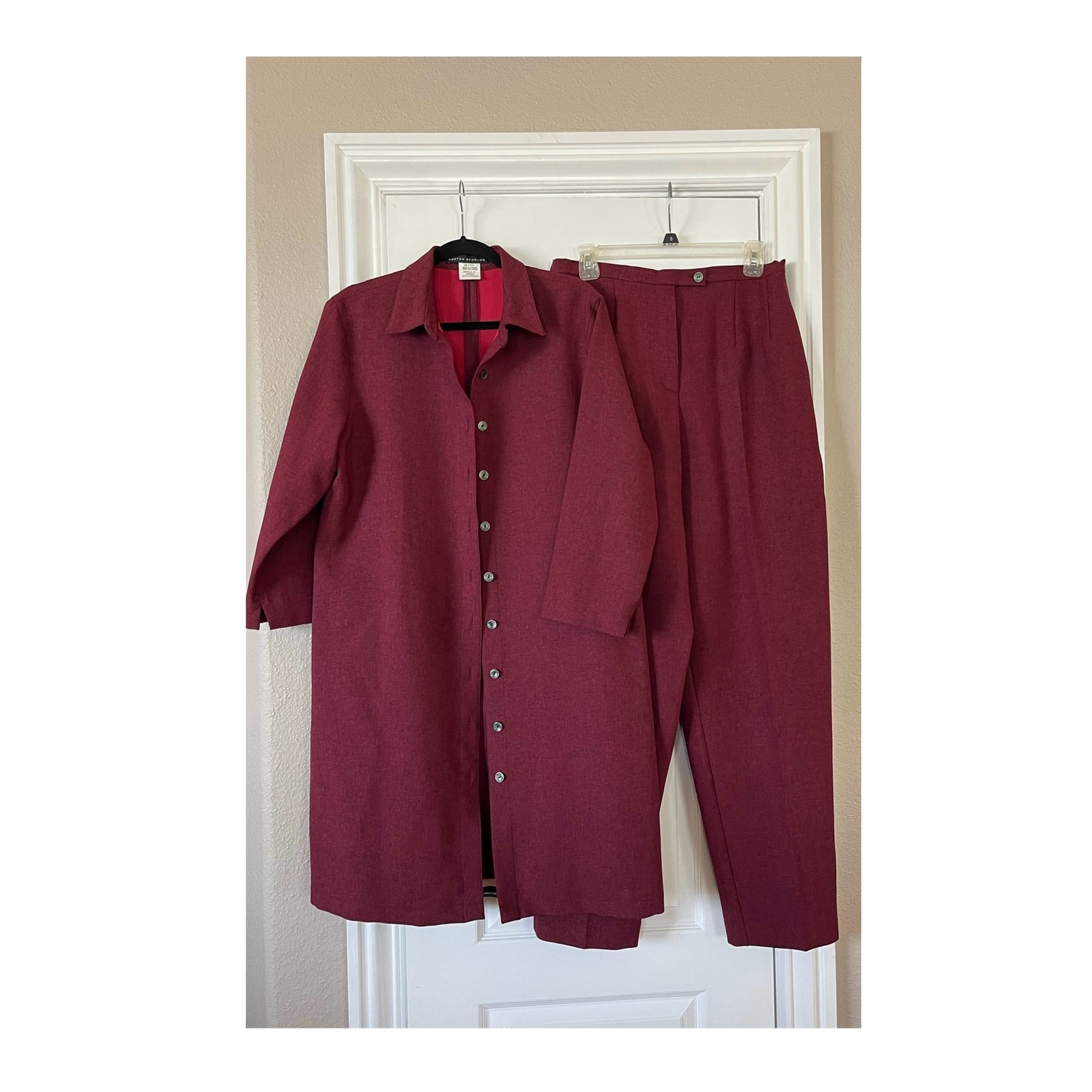 Vintage Morton Bernard Classic Pant Coat Suit Size 12