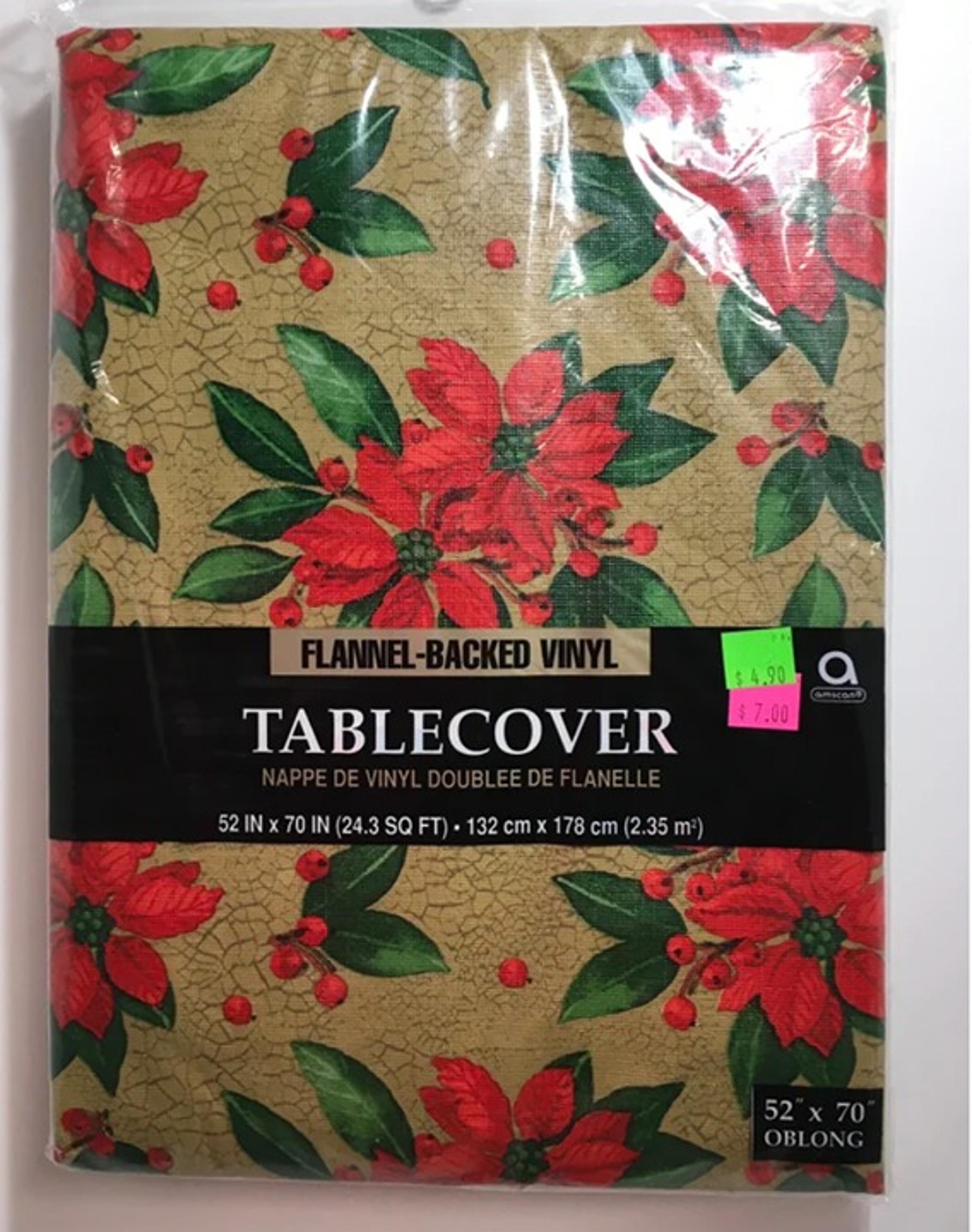 Tablecover Vinyl with Flannel Back