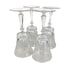 Gorham French Cathedral Crystal Wine Water Glasses 6 1/4” Set Of 4