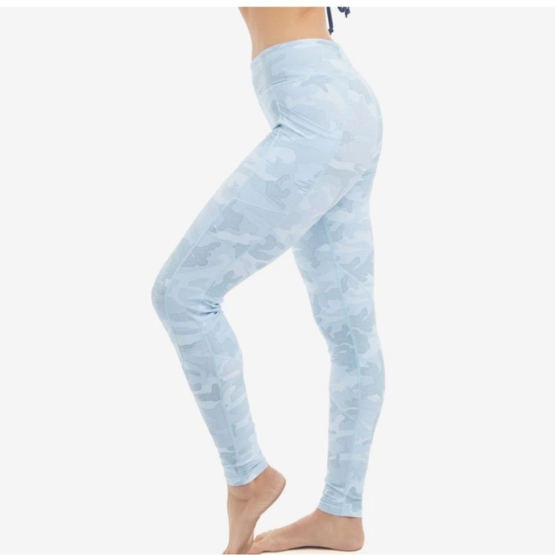 Pelagic Blue Camouflage UPF 50+ Leggings XS
