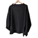 Eileen Fisher Sweater Womens Top 2X Black 100% Wool Worsted 3/4 Sleeve Heavy