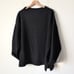 Eileen Fisher Sweater Womens Top 2X Black 100% Wool Worsted 3/4 Sleeve Heavy