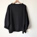 Eileen Fisher Sweater Womens Top 2X Black 100% Wool Worsted 3/4 Sleeve Heavy