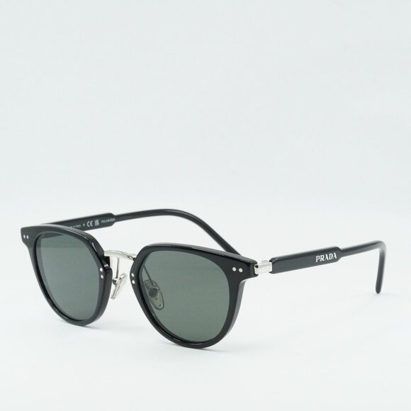 New Prada PR17YS 1AB03R Polarized Sunglasses - Black Frame