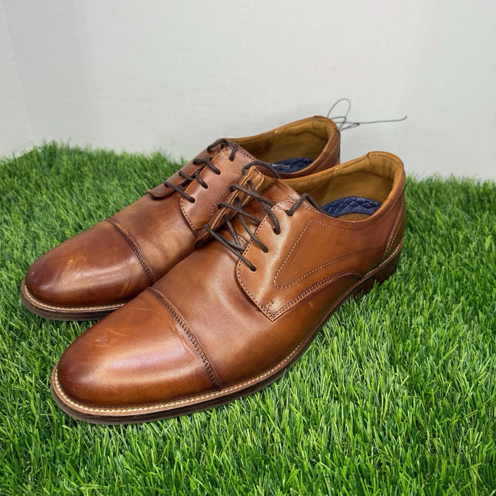 Florsheim Shoe Company Men's Calipa Cap-Toe Oxfords Scotch 10 M