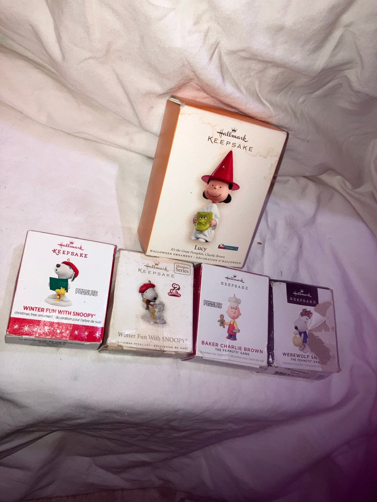 Hallmark keepsake ornament peanut lot