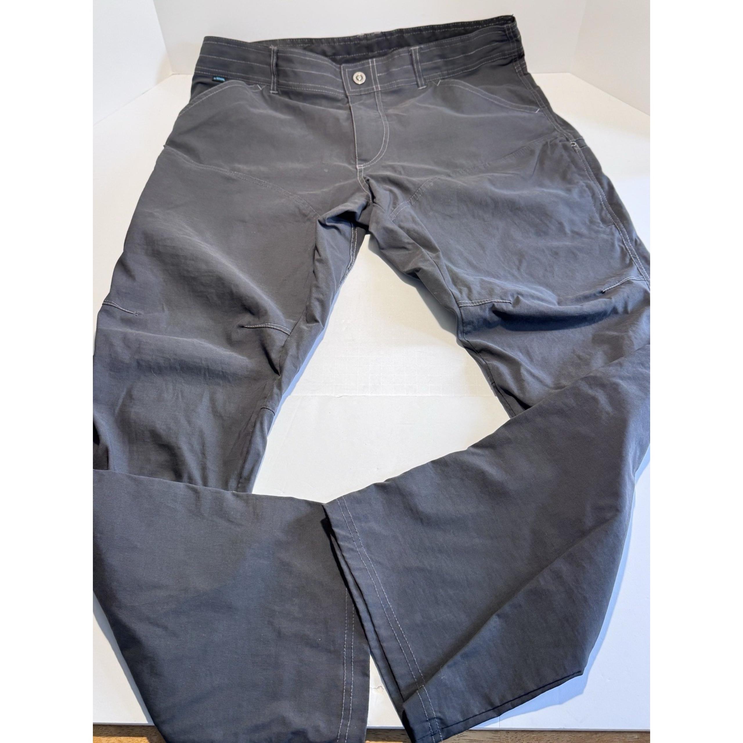 Kuhl Pants Mens 38x32 Gray Cargo Hiking Lightweight Casual Outdoor Tactical