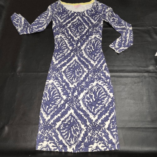 Lilly Pulitzer Womens Navy Blue Reef Madness Hannah Sweater Dress XS