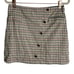 Revolve Majorelle Plaid Mini Skirt Rhinestone Button Front Academia Coquette S