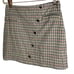 Revolve Majorelle Plaid Mini Skirt Rhinestone Button Front Academia Coquette S