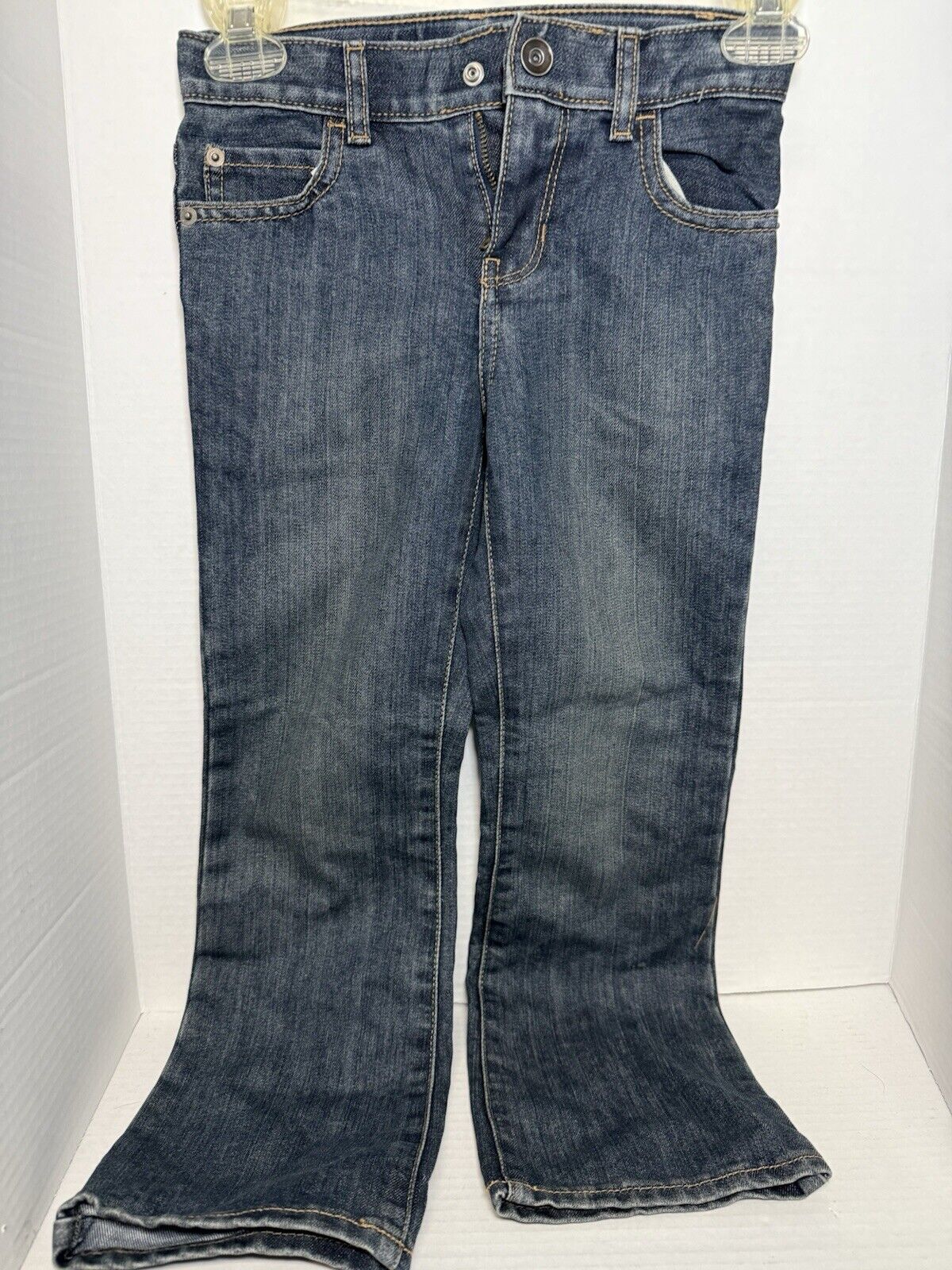 4 Pairs Of The Children's Place Boys Sz 6 Jeans Blue Denim Adjustable Stretch