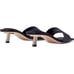 NWB Good America Kickstand Slide Sandal In Black And Gold Size 9.5