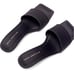 NWB Good America Kickstand Slide Sandal In Black And Gold Size 9.5