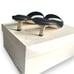 NWB Good America Kickstand Slide Sandal In Black And Gold Size 9.5