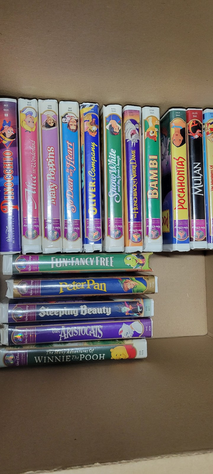 Disney masterpiece vhs collection