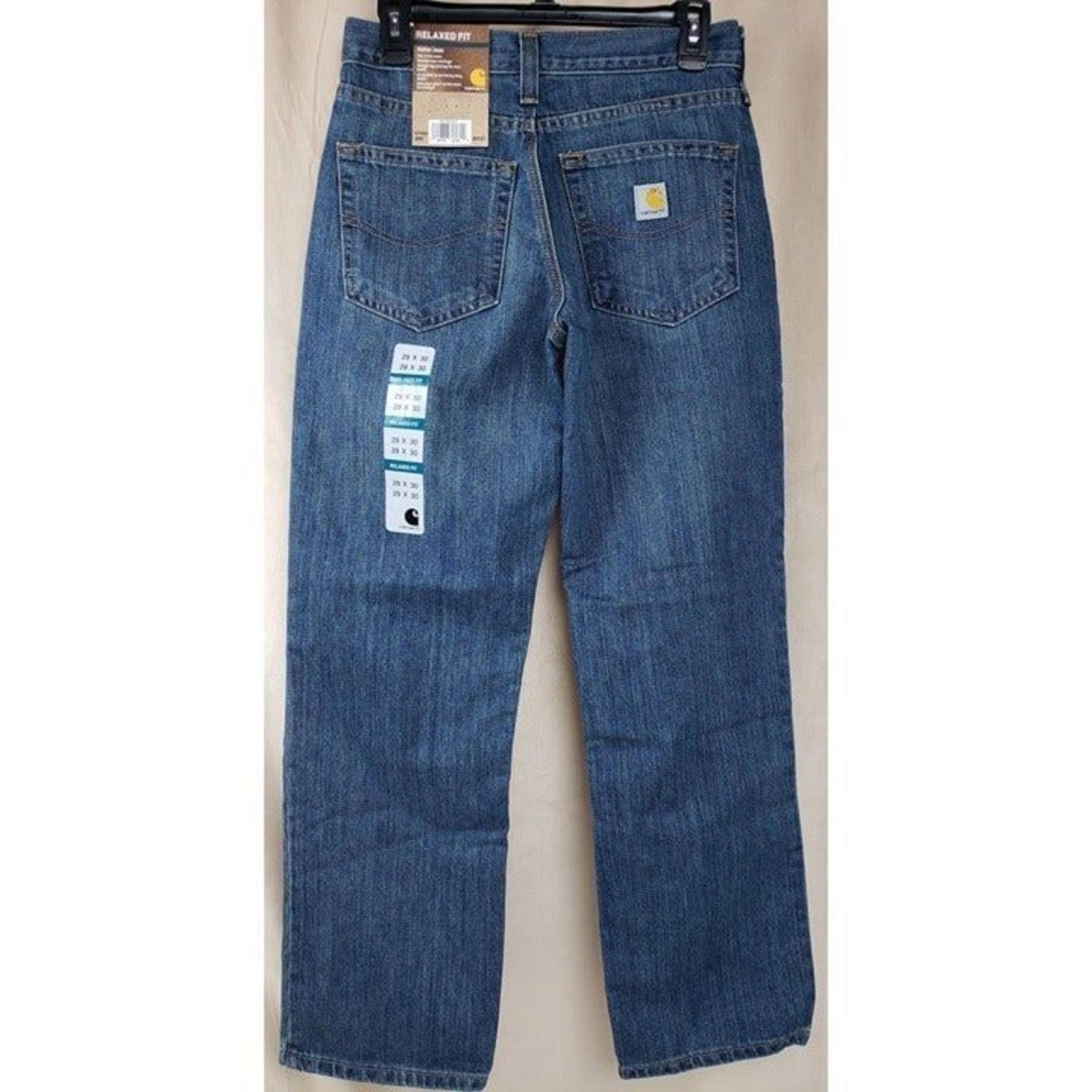 Carhartt Men's 29x30 Holter Jean Relaxed Fit Frontier Blue Denim 101483 980