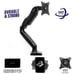 Full Motion LCD Monitor Arm Gas Spring Desk Mount for Screens up to 27