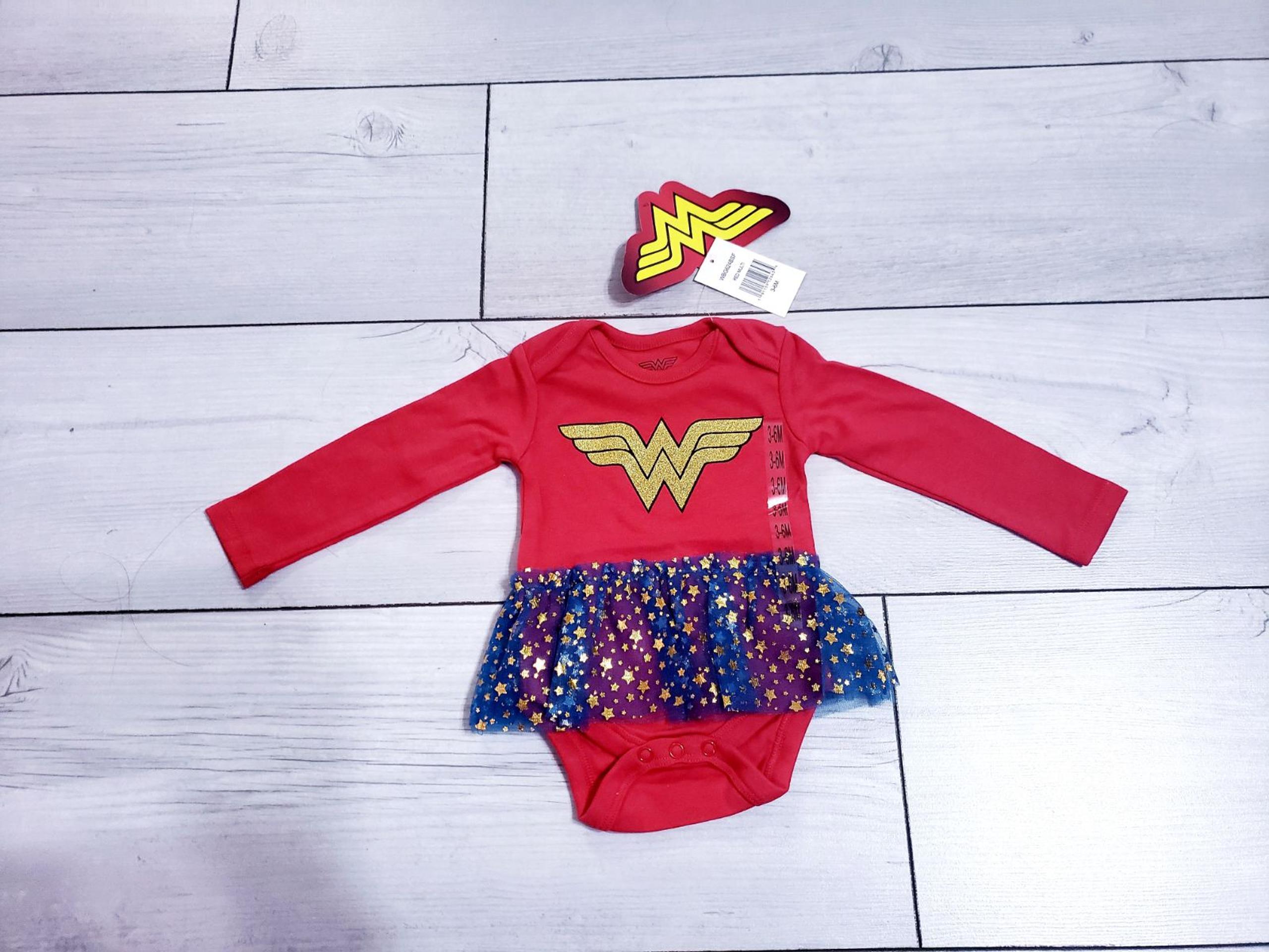 NWT Wonder Woman 3M 6M Costume Bodysuit - DC Comics