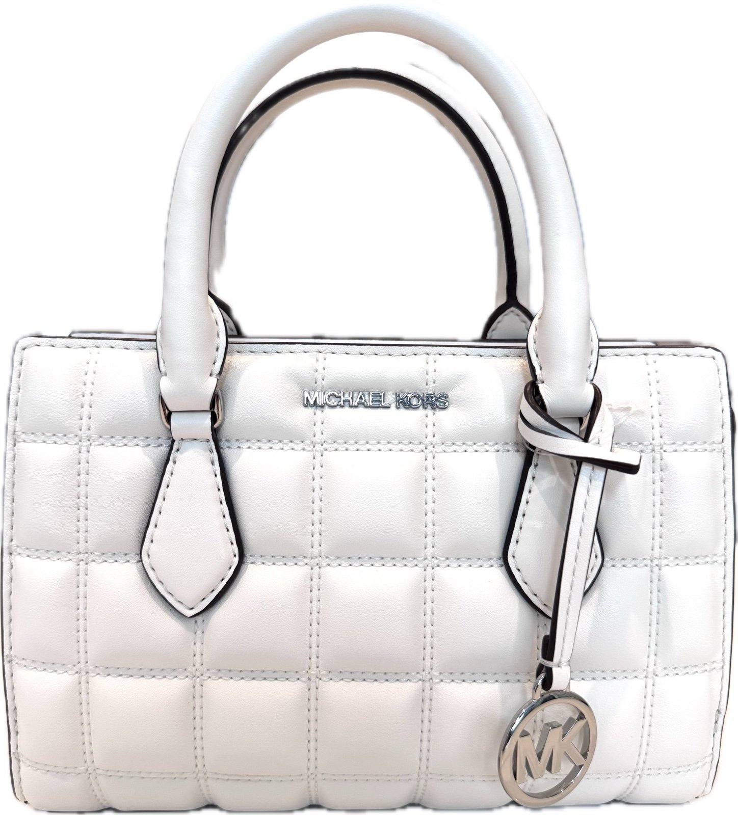 Michael Kors white puffy purse/crossbody
