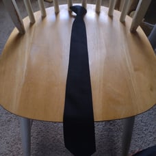 Men's black tie Louis Martin nwot