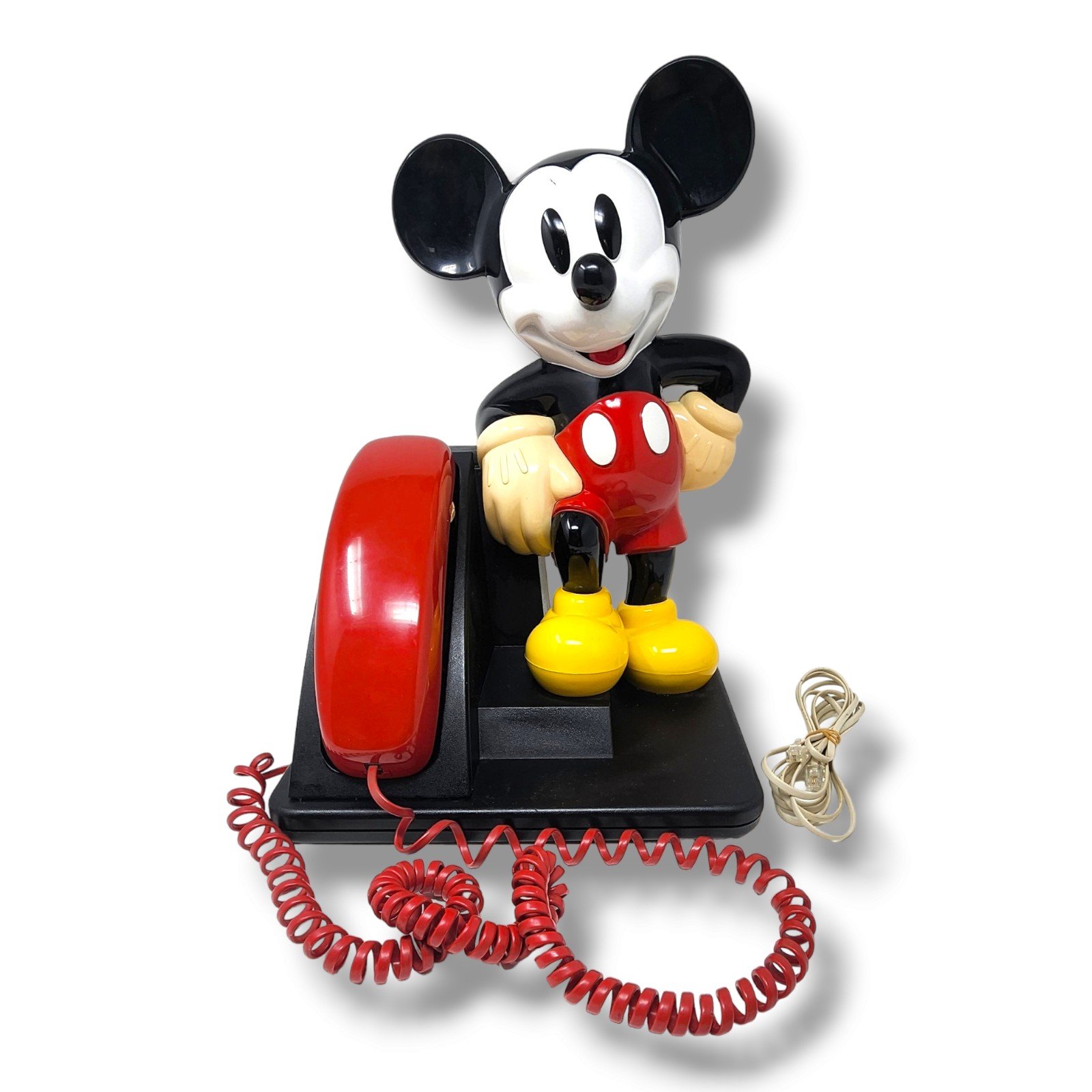 Vintage Walt Disney Mickey Mouse Phone 1995 AT&T Push Button Desk Landline