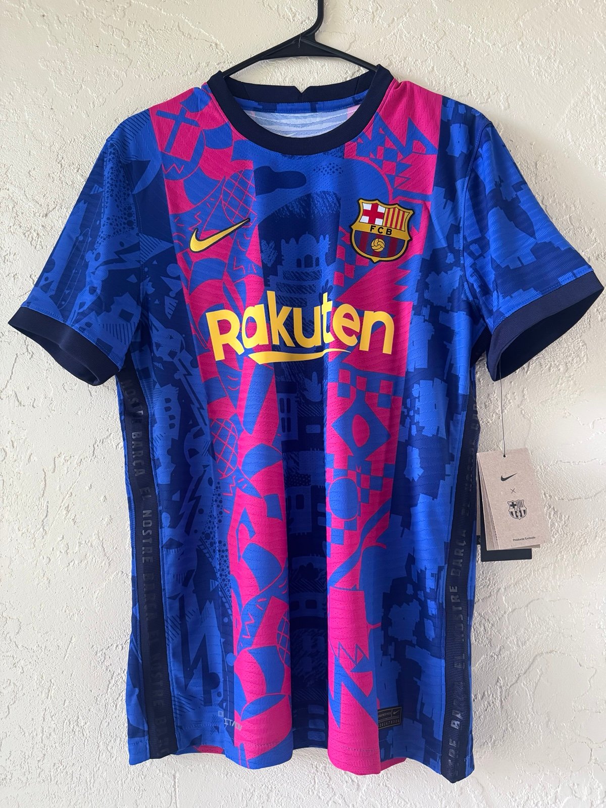 Nike Men's FC Barcelona 2021/22 Third UCL Authentic Jersey DB5885-406 BNWT