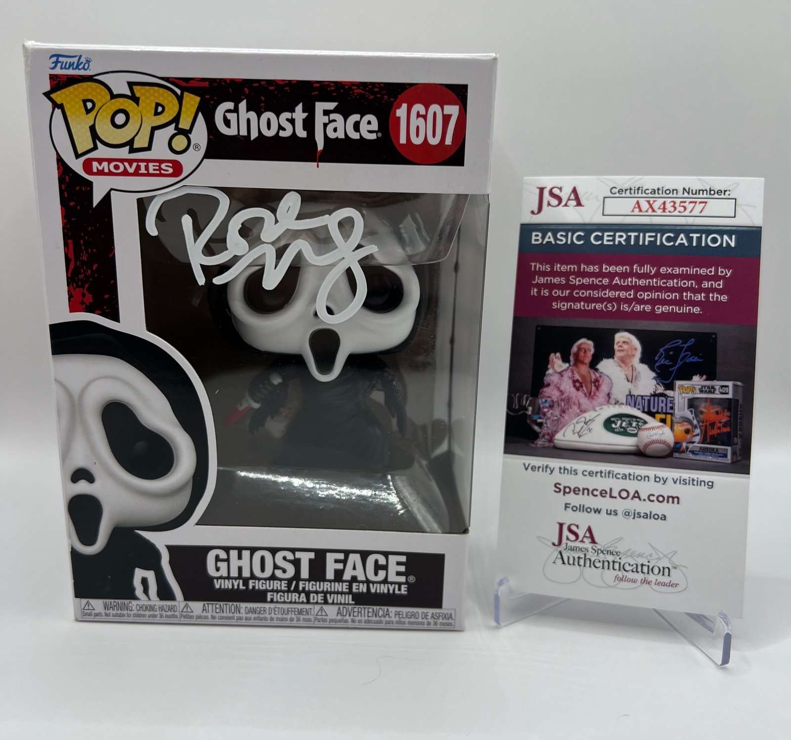 ROSE MCGOWAN SIGNED SCREAM GHOST FACE FUNKO POP TATUM - JSA COA