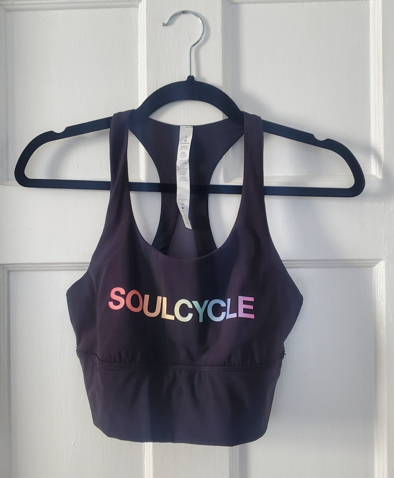 lululemon × Soulcycle Sports Bra size: 8