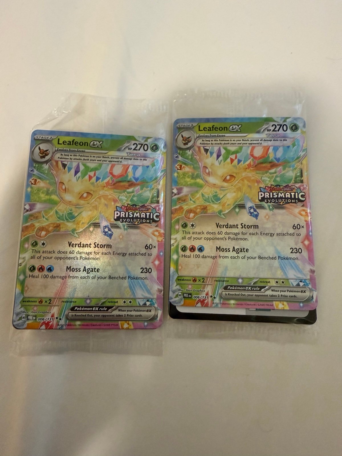 Leafeon ex Pokemon card