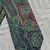Polo Ralph Lauren green and red paisley silk tie