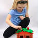 550 PCS Log Building Set Roy Toy Real Wooden Pieces Made In The USA