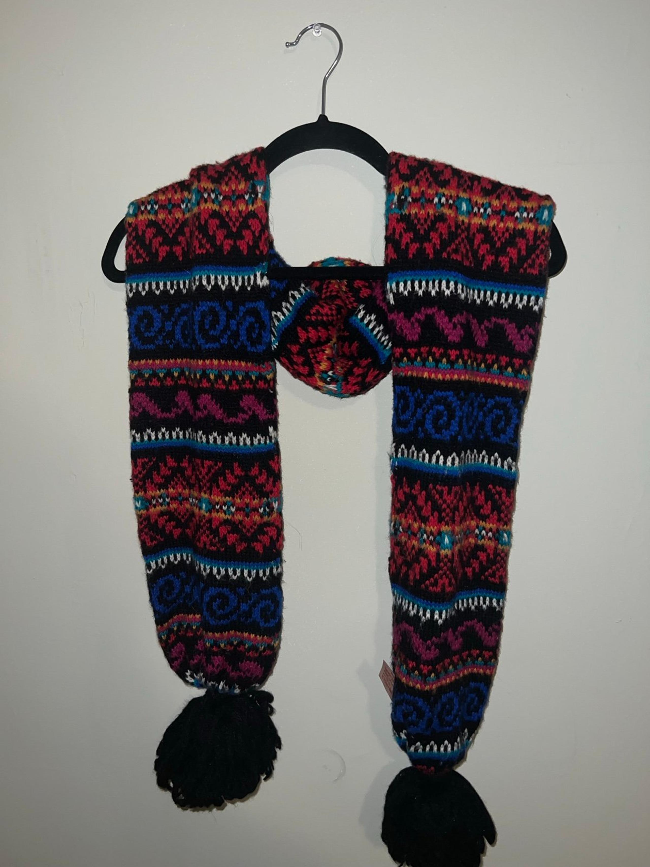 Fun Boho Aztec Print Winter Scarf