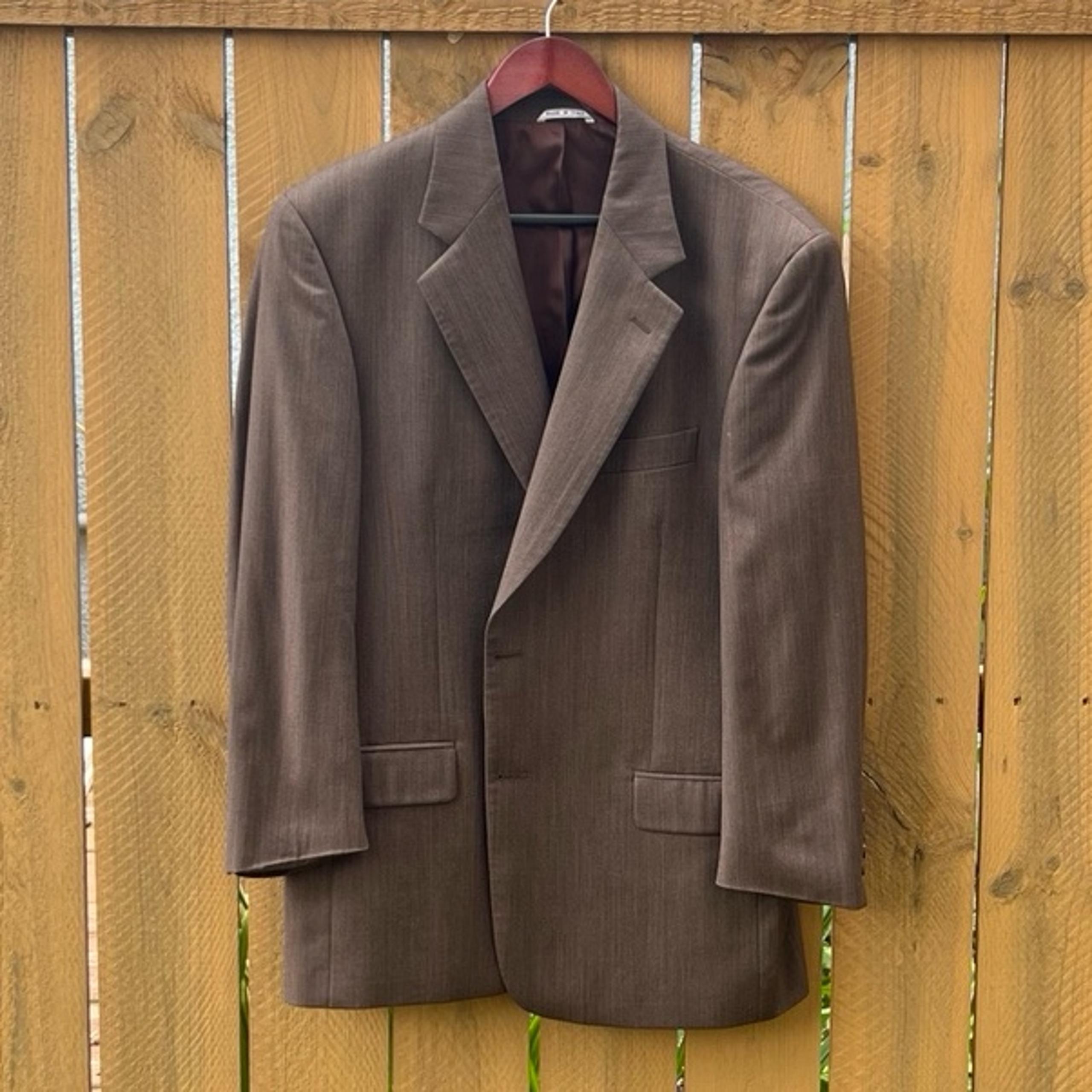 Chiavari Made in Italy Dark Brown Two-Button Blazer Men’s 44R