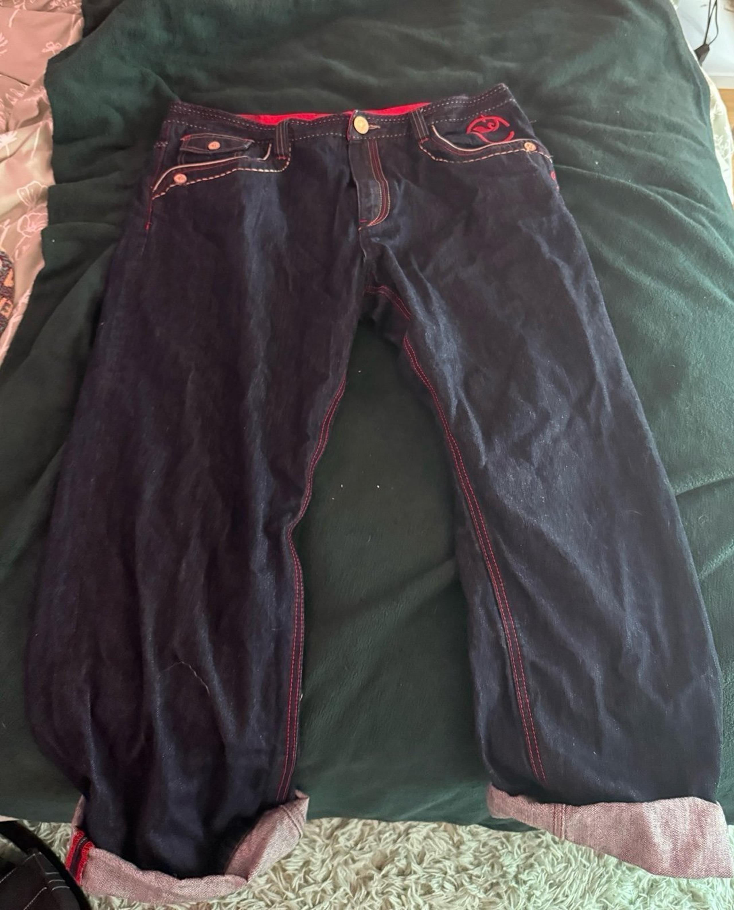 Men’s Embroidered Baggy COOGI Jeans Alternative Grunge Pants