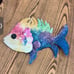 Jacque Tatum Mid Century Post Modern Textured Metal Fish Wall Mounted Sculpture