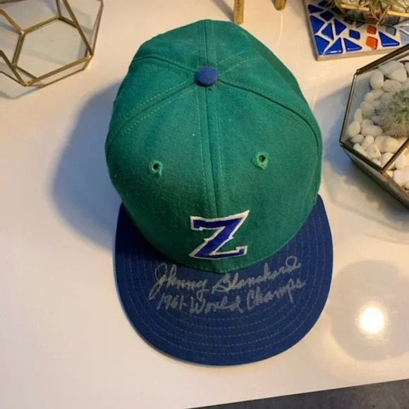 Denver Zephyrs sign by Johnny Blanchard